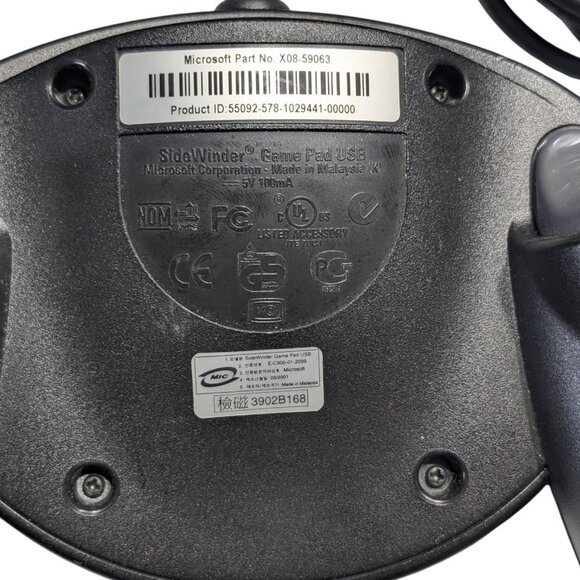 Microsoft Sidewinder X08-59063 PC Game Pad USB Controller Tested Working - Picture 3 of 7